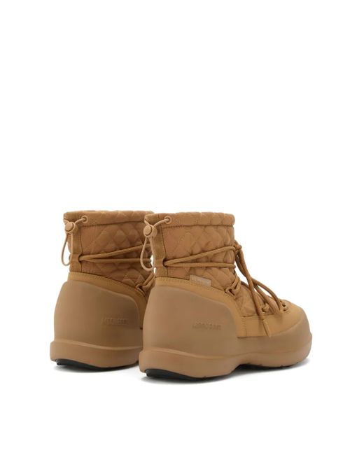 Moon Boot Brown Mezzaluna Quilted Boots