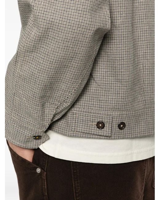 Universal Works Gray Lucas Zip-Fastening Long-Sleeve Jacket for men