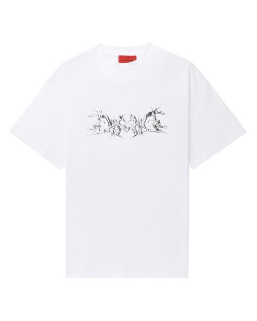 T-shirt con stampa grafica di A BETTER MISTAKE in White
