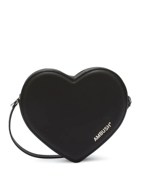 Ambush Black Heart Shaped Crossbody Bag