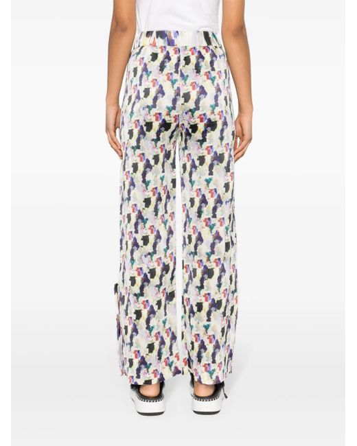 Henrik Vibskov White Remember Plissé Trousers
