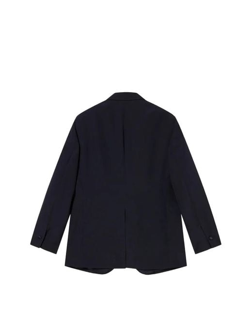 Fortela Blue Single-Breasted Satin-Trim Suit for men