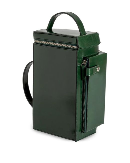 Merryl Tielman Green Fabiola Zip-Fastening Tote Bag
