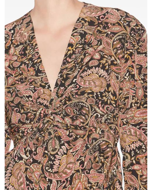 Isabel Marant Brown Zekia Blouse