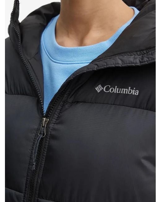Columbia Gewatteerde Jas Met Capuchon in het Blue