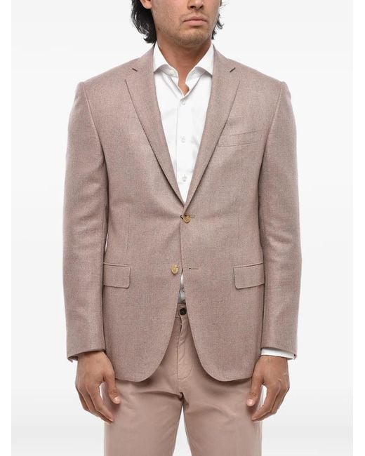 Corneliani Gray Academy Flap-Pockets Blazer for men