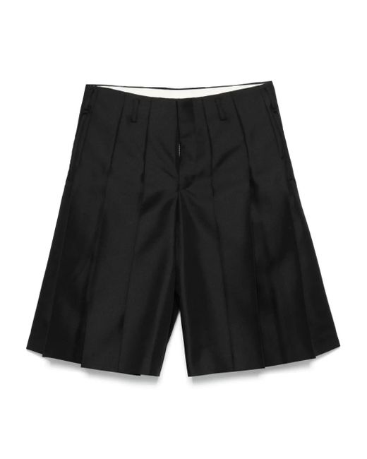 メンズ Comme des Garçons プリーツ ショートパンツ Black