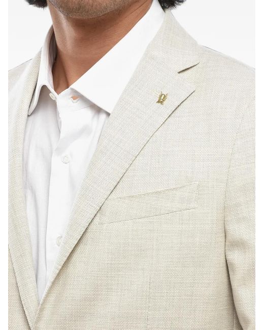 Corneliani Natural Cc Collection Single-Breasted Blazer for men