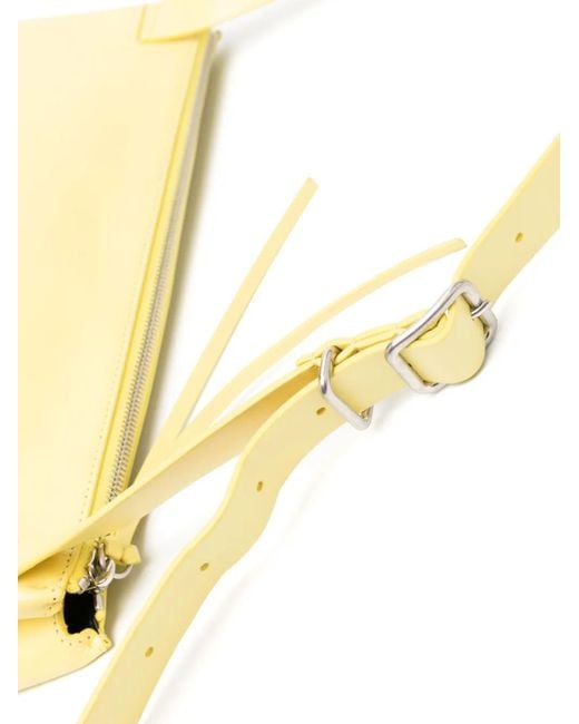Jil Sander Metallic Medium Folded Leather Shoulder Bag