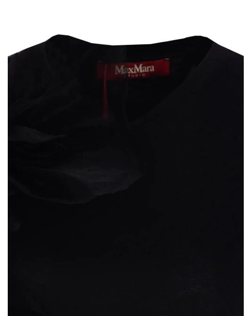 Max Mara Black Jersey T-Shirt
