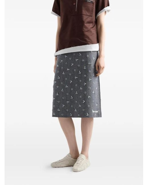 Prada White Montecarlo Re-Edition 2005 Sneakers