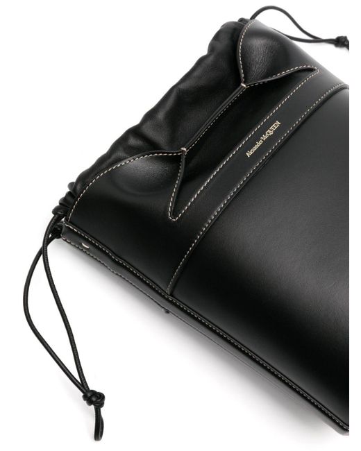 Bolso bombonera con sello del logo Alexander McQueen de color Black