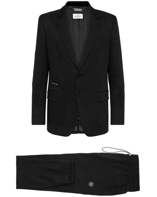 Philipp Plein Black Single Breasted Suit for men