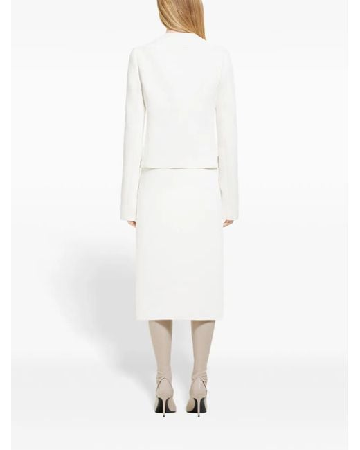Courreges White Buttoned Tailored Jacket