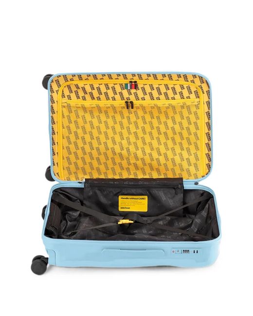 Crash Baggage Blue Medium Icon Dented-Effect Suitcase