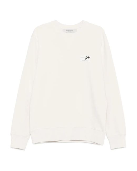 Golden Goose Deluxe Brand Regular Fit Cotton Sweatshirt With Graphic Detail in White für Herren