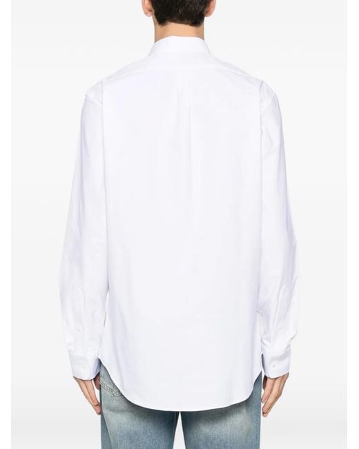 Camisa de algodón con bolsillo en el pecho Givenchy de hombre de color White