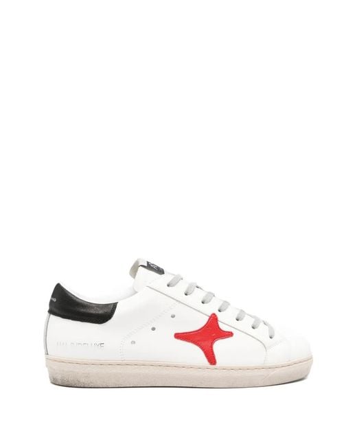 AMA BRAND Pink Motif-Appliqué Sneakers for men