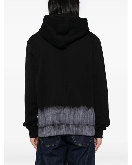 Lanvin Black Logo-Patch Hoodie