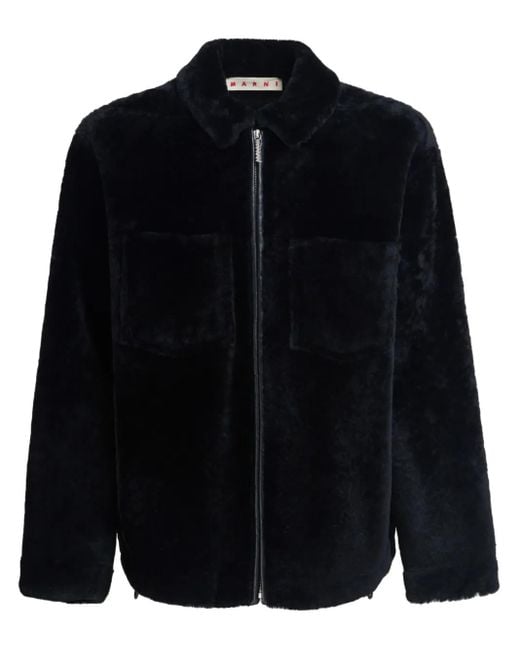 Marni Blue Zip-Up Jacket for men