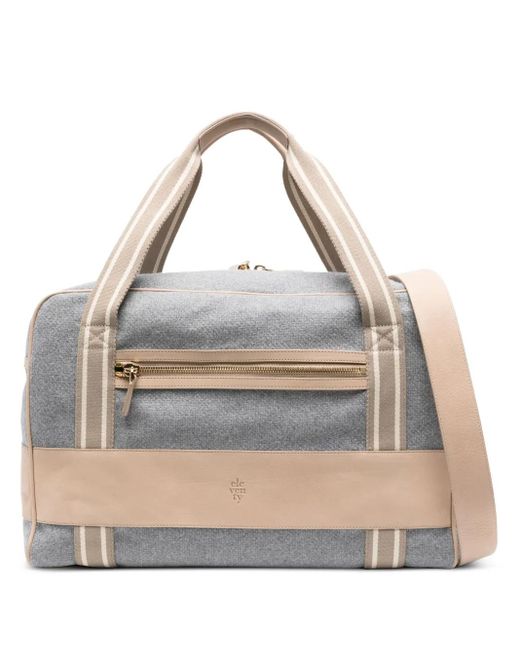Eleventy Reisetasche Mit Lederbesatz in Metallic für Herren