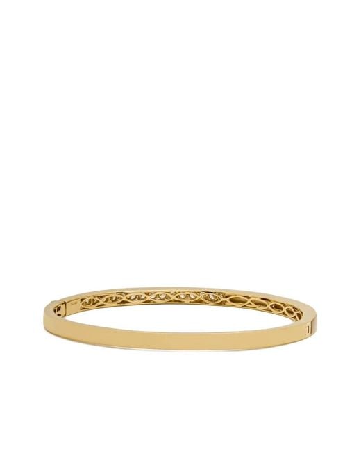 Jewels Aficionado Metallic 18K Mother-Of-Pearl And Diamond Bangle Bracelet
