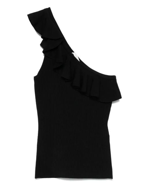 Zimmermann Black One-Shoulder Top