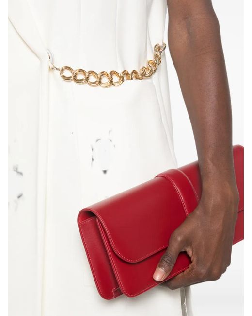 SIMONA CORSELLINI White Chain-Link Mini Dress