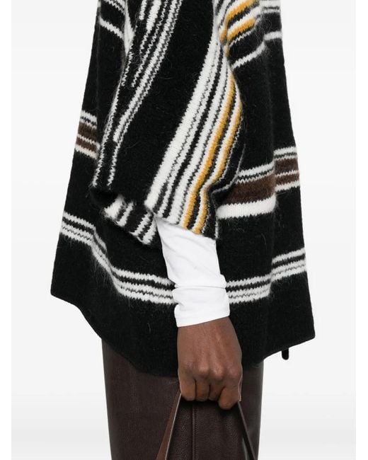Missoni Black Striped V-Neck Cardigan