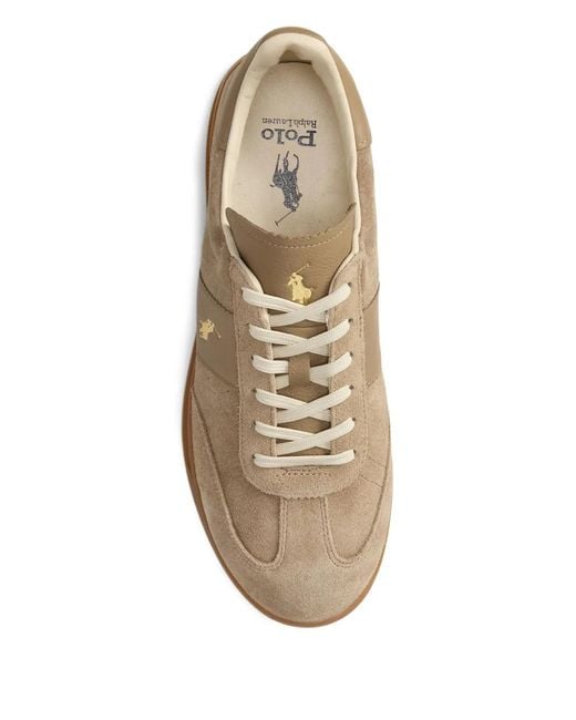 Polo Ralph Lauren Brown Heritage Aera Suede Sneakers for men