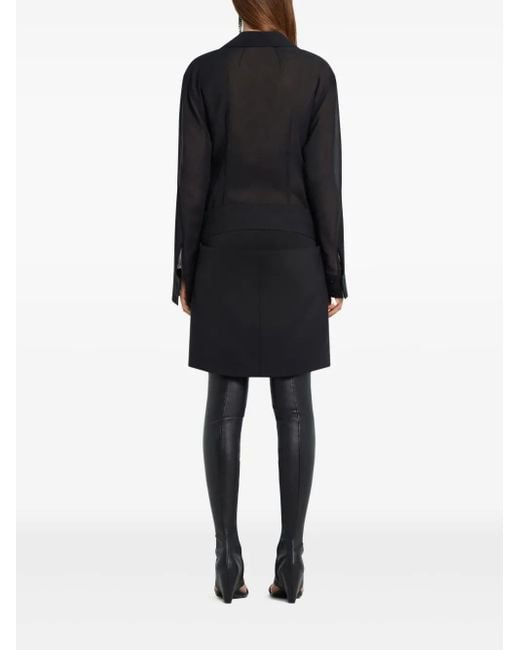 Courreges Blue Long-Sleeved Top