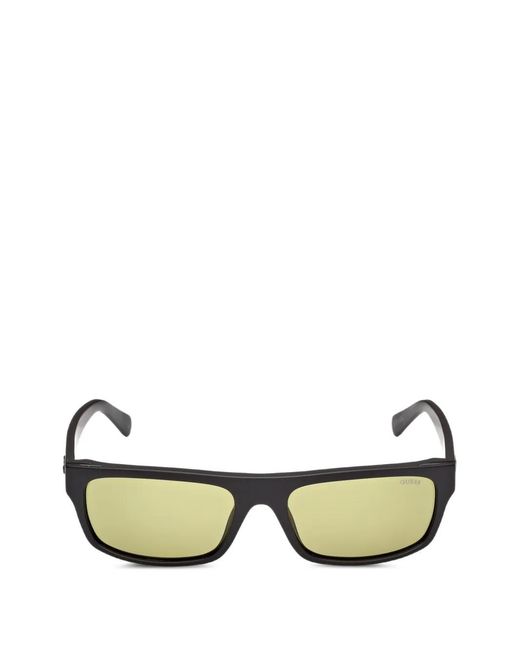 Guess Green Rectangle-Frame Sunglasses for men