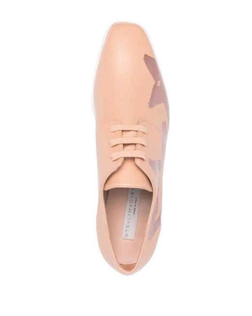 Stella McCartney Pink Elyse Star-Print Platform Shoes