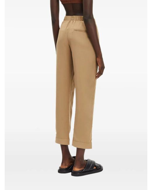 Samsøe & Samsøe Natural Hoys Elasticated-Waist Tapered Trousers
