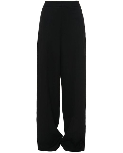 J.W. Anderson Black Wide-leg Mid-rise Trousers