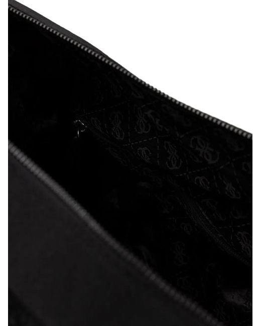Guess Black Boston Monogram-Print Holdall Bag for men