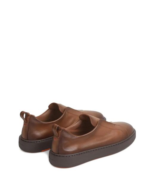 Santoni Sneakers Mit Lasche in Brown für Herren