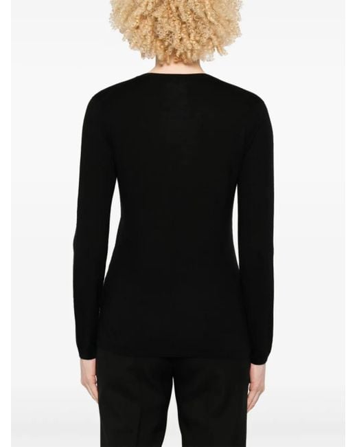 Max Mara Black Borel Top
