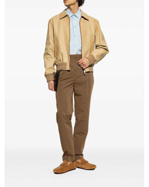 Versace Brown Suede Loafers for men