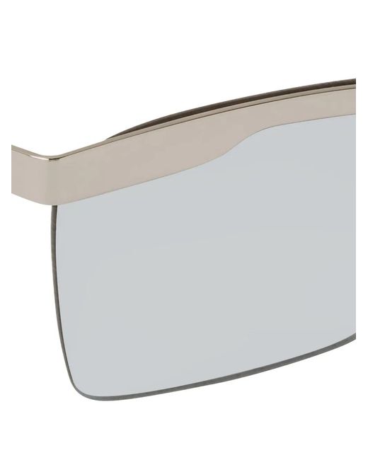 Off-White c/o Virgil Abloh Gray Rimini Rectangle Sunglasses