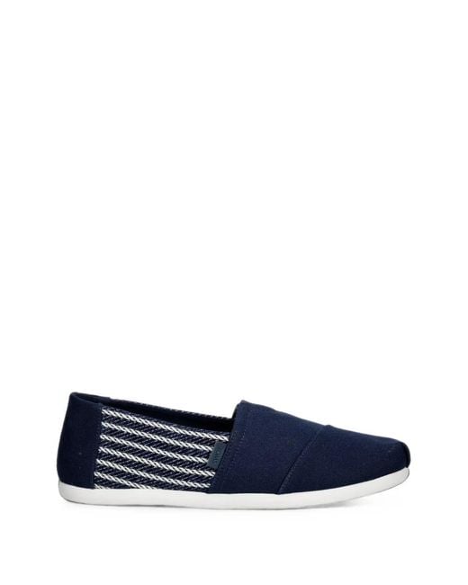 TOMS Blue Rope-Pattern Slip-On Espadrilles for men