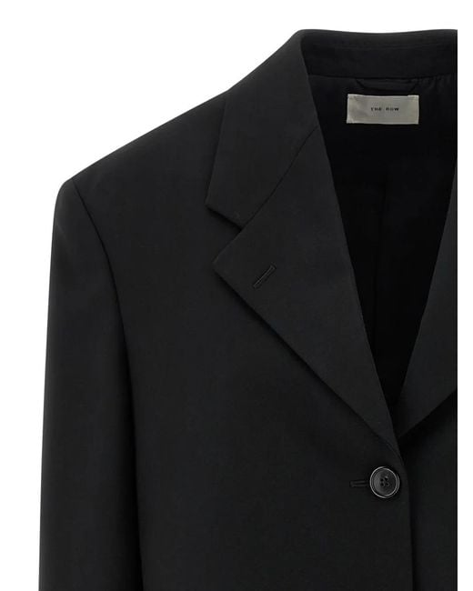 The Row Black Selim Buttoned Blazer