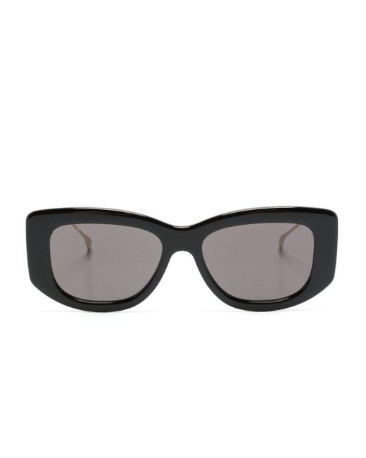 Gucci Metallic Rectangle-frame Sunglasses