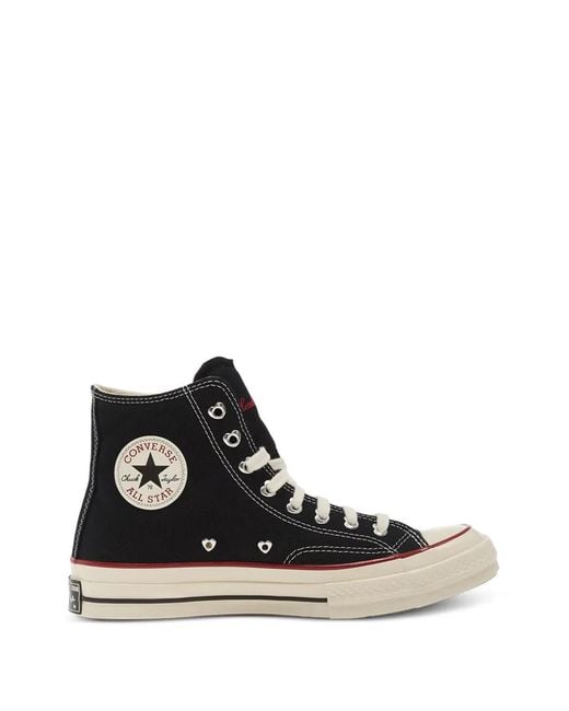 Converse Black Baskets Montantes Chuck 70 En Denim