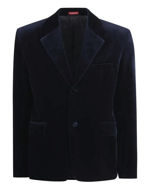 Gucci Blue Lapel Two-Button Blazer for men