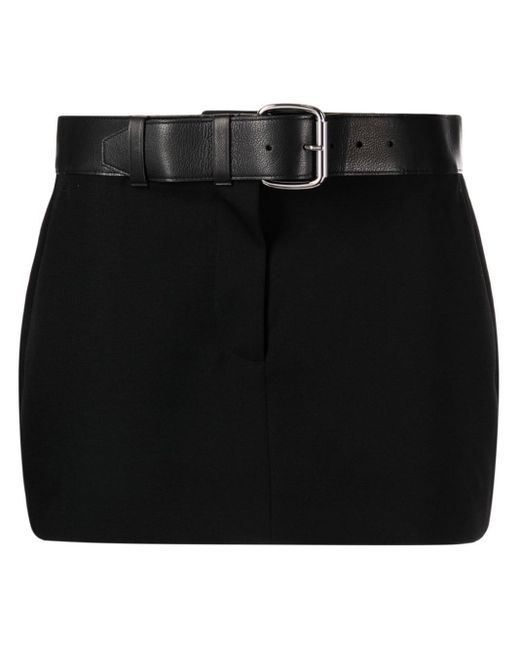 Minifalda con cinturón Alexander Wang de color Black