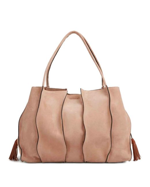 Ulla Johnson Pink Large Adria Tote Bag