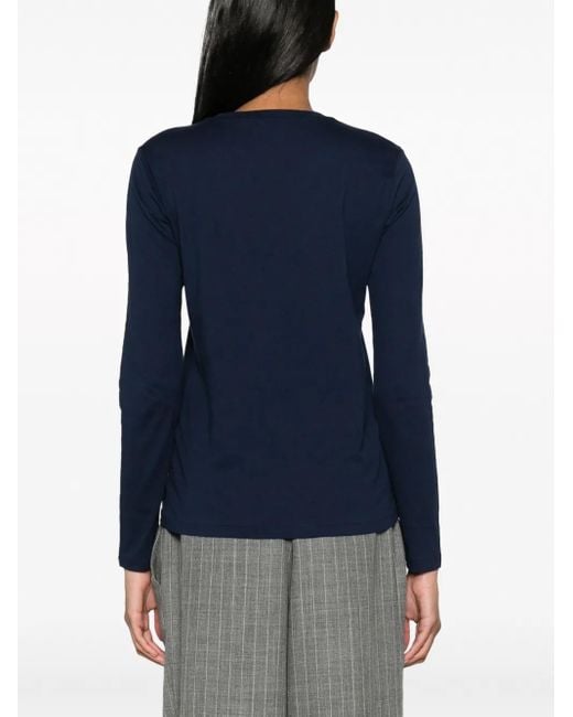 Ralph Lauren Blue Polo Pony Long-Sleeved T-Shirt