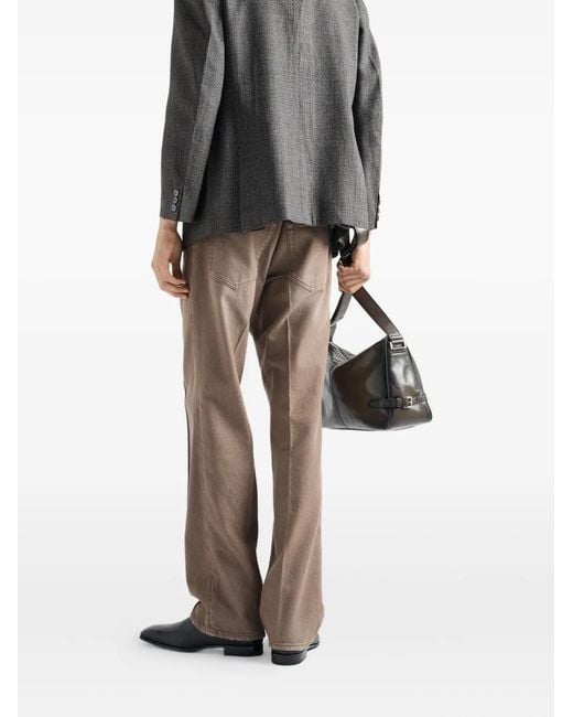 Prada Brown Jean À Poches Multiples for men