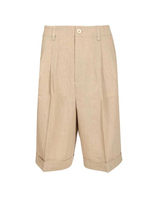 Jacquemus Natural Le Short Pastro Bermuda Trousers for men